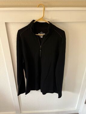 Terramar Men's XL Merino Woolskins Quarter-zip Sweater